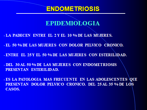 endometriosis. epidemiologia