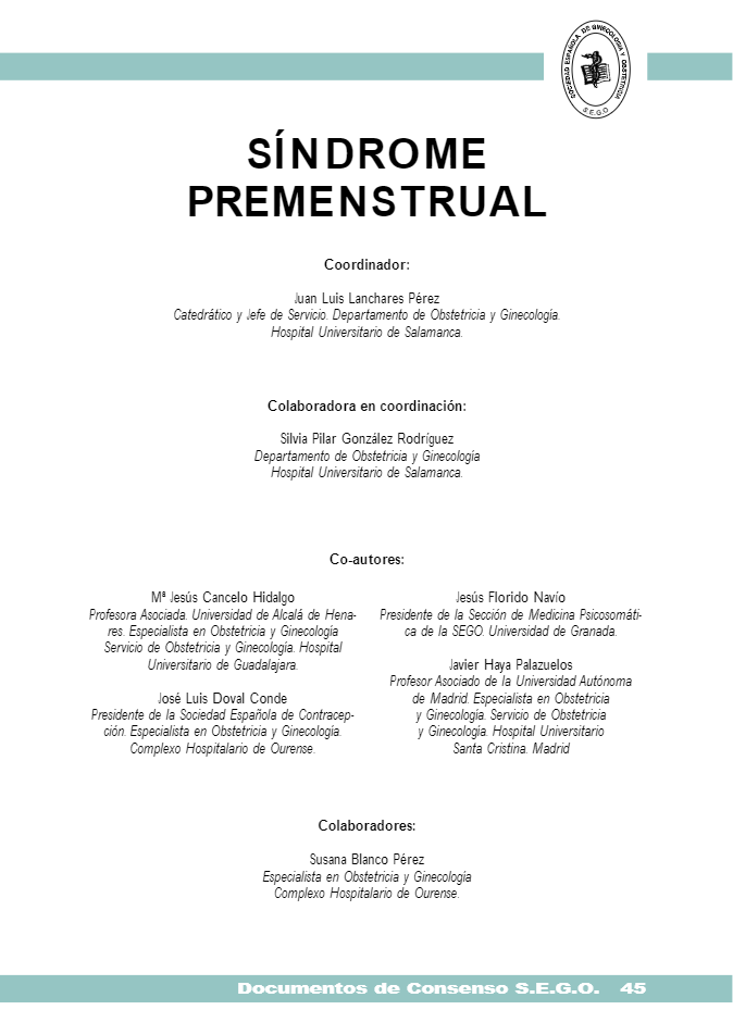 SINDROME PREMENSTRUAL. AUTORES-2
